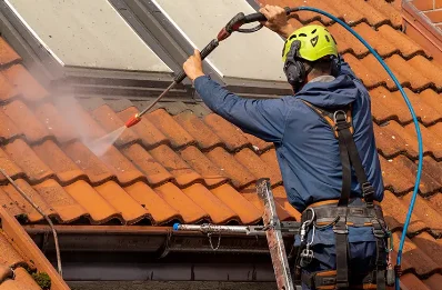 Démoussage et hydrofuge de toiture à Longpont